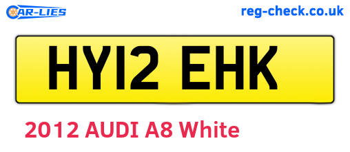 HY12EHK are the vehicle registration plates.