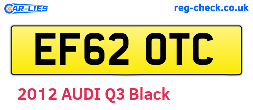EF62OTC are the vehicle registration plates.
