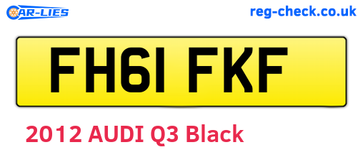 FH61FKF are the vehicle registration plates.