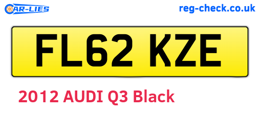 FL62KZE are the vehicle registration plates.