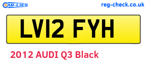 LV12FYH are the vehicle registration plates.