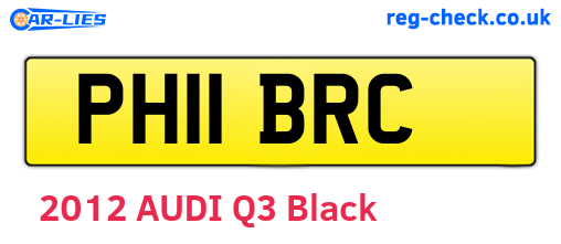 PH11BRC are the vehicle registration plates.