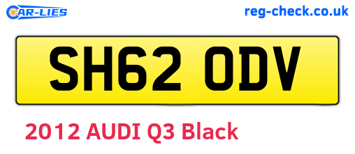 SH62ODV are the vehicle registration plates.