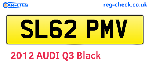 SL62PMV are the vehicle registration plates.