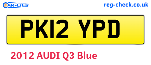 PK12YPD are the vehicle registration plates.