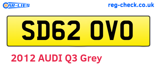SD62OVO are the vehicle registration plates.