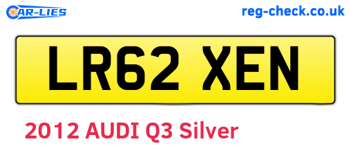 LR62XEN are the vehicle registration plates.