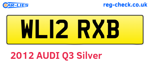 WL12RXB are the vehicle registration plates.