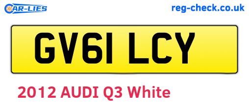 GV61LCY are the vehicle registration plates.