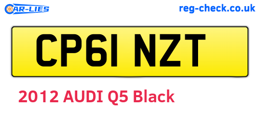 CP61NZT are the vehicle registration plates.