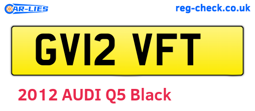 GV12VFT are the vehicle registration plates.