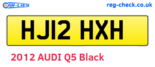 HJ12HXH are the vehicle registration plates.