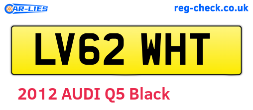 LV62WHT are the vehicle registration plates.