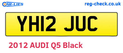 YH12JUC are the vehicle registration plates.