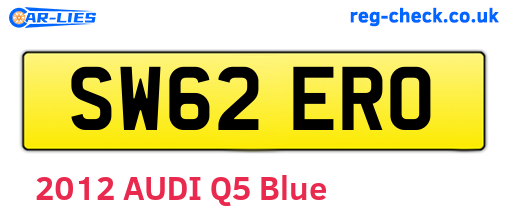 SW62ERO are the vehicle registration plates.