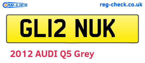 GL12NUK are the vehicle registration plates.
