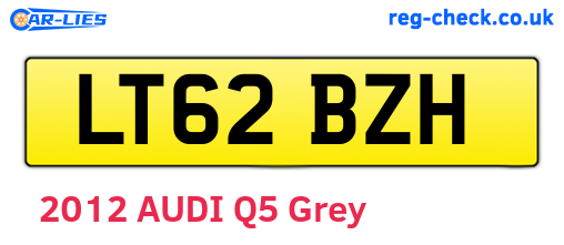 LT62BZH are the vehicle registration plates.