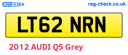 LT62NRN are the vehicle registration plates.