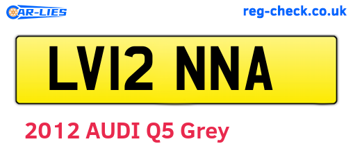 LV12NNA are the vehicle registration plates.
