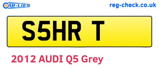 S5HRT are the vehicle registration plates.