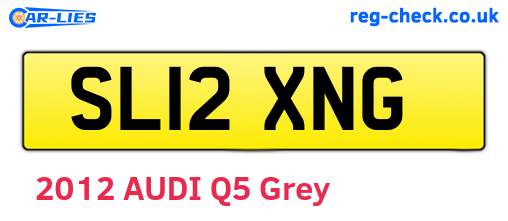 SL12XNG are the vehicle registration plates.