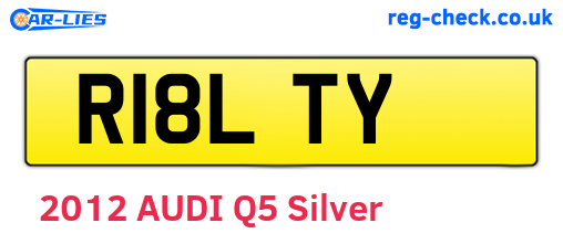 R18LTY are the vehicle registration plates.