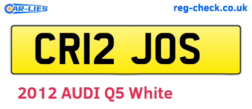 CR12JOS are the vehicle registration plates.