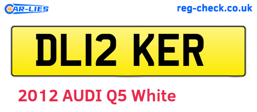DL12KER are the vehicle registration plates.