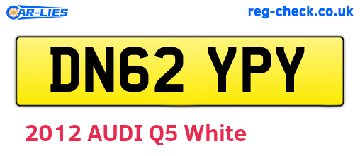 DN62YPY are the vehicle registration plates.