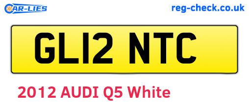 GL12NTC are the vehicle registration plates.