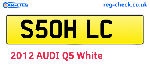 S50HLC are the vehicle registration plates.