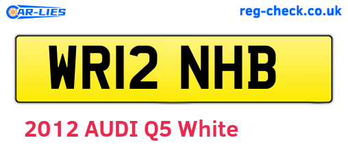 WR12NHB are the vehicle registration plates.