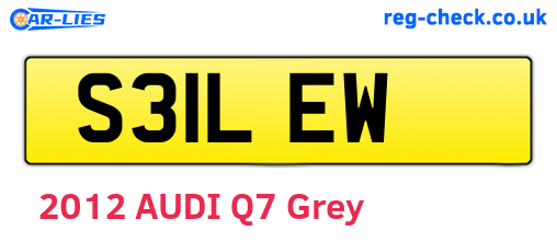 S31LEW are the vehicle registration plates.
