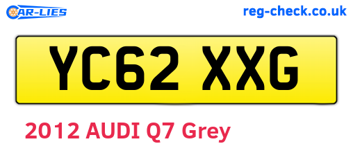 YC62XXG are the vehicle registration plates.