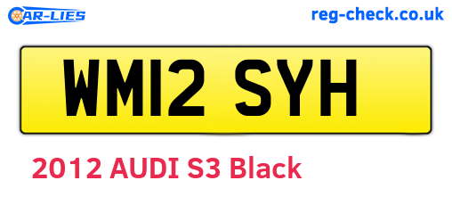 WM12SYH are the vehicle registration plates.