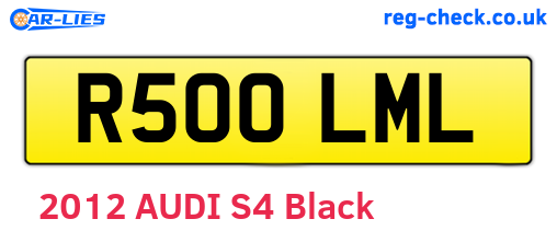 R500LML are the vehicle registration plates.