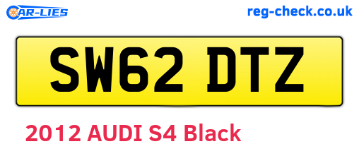 SW62DTZ are the vehicle registration plates.
