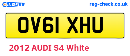OV61XHU are the vehicle registration plates.
