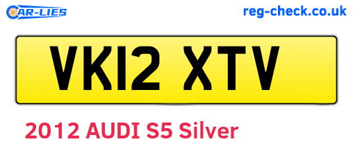 VK12XTV are the vehicle registration plates.