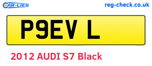 P9EVL are the vehicle registration plates.