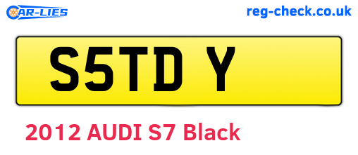 S5TDY are the vehicle registration plates.