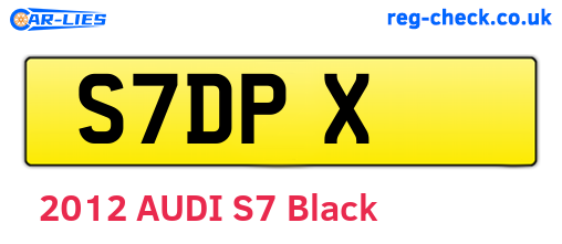 S7DPX are the vehicle registration plates.