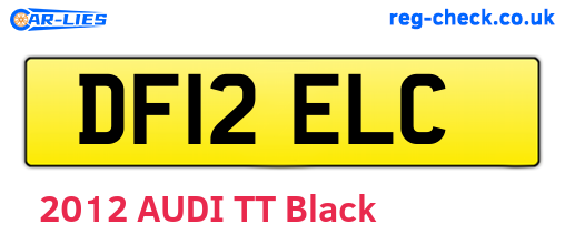 DF12ELC are the vehicle registration plates.