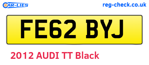 FE62BYJ are the vehicle registration plates.