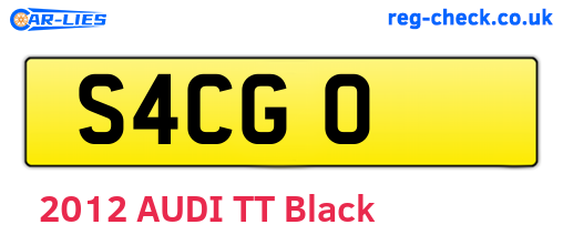 S4CGO are the vehicle registration plates.