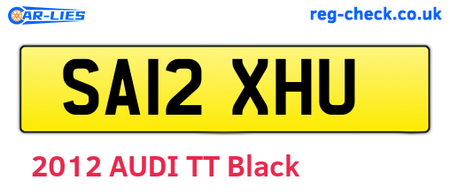 SA12XHU are the vehicle registration plates.