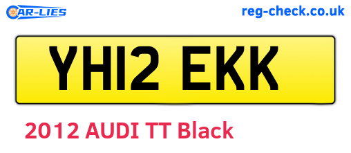 YH12EKK are the vehicle registration plates.