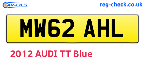 MW62AHL are the vehicle registration plates.