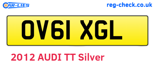 OV61XGL are the vehicle registration plates.