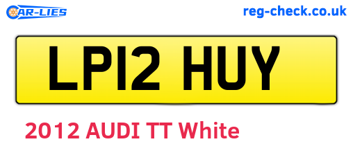 LP12HUY are the vehicle registration plates.